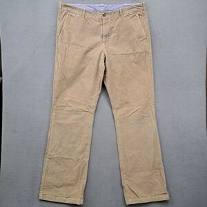 BONOBOS Mens 40x36 Corduroy Pants Tan Straight Fit Cotton Spandex Stretch